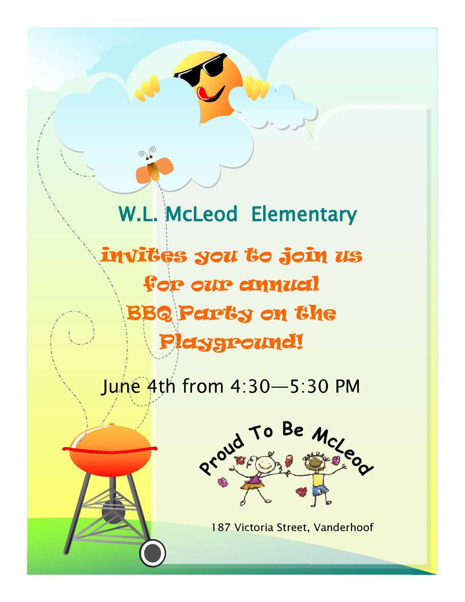 Kindergarten BBQ Flyer 2024