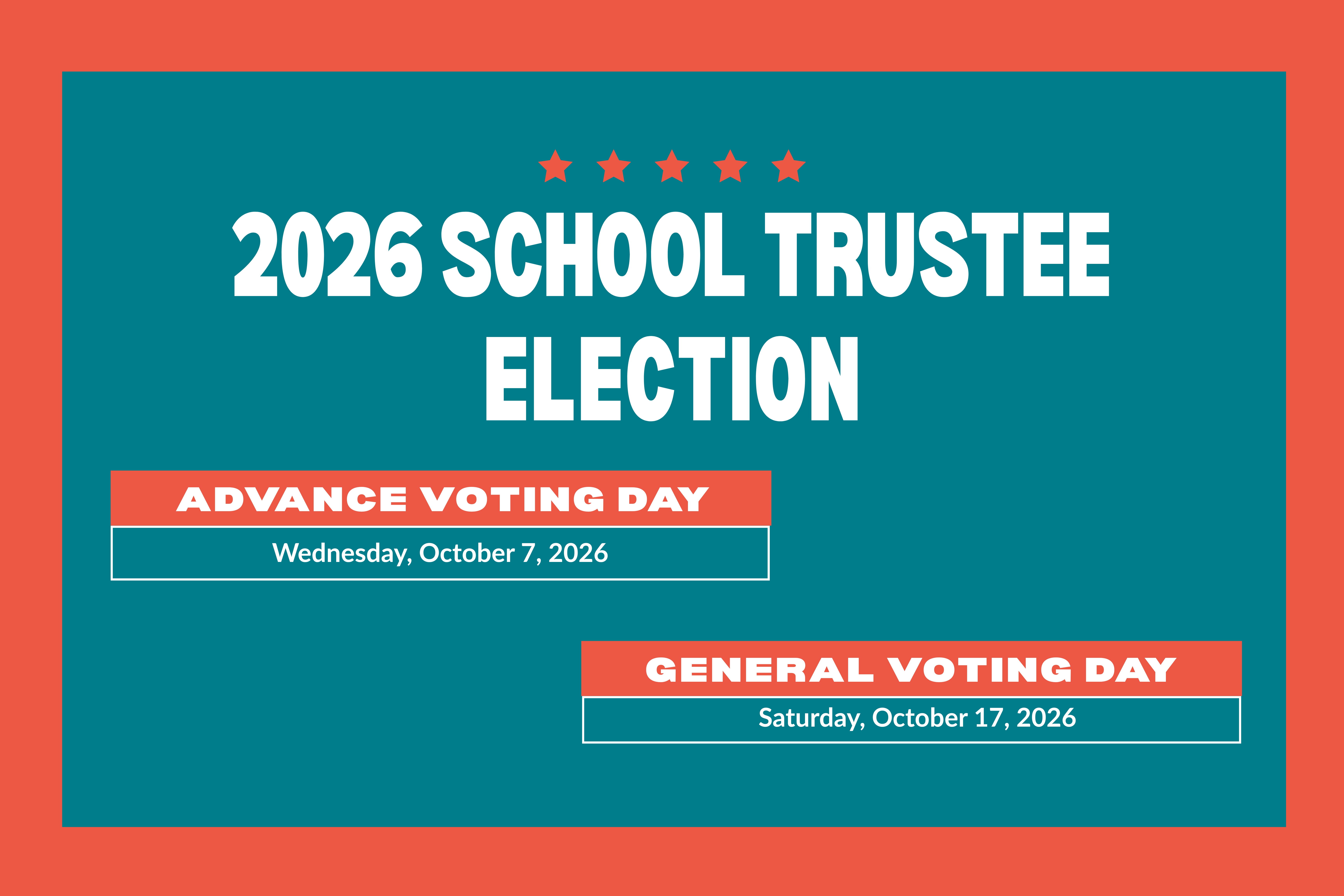 2026 School Trustee Election