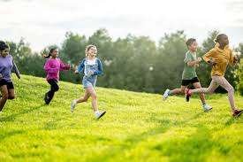 kids running